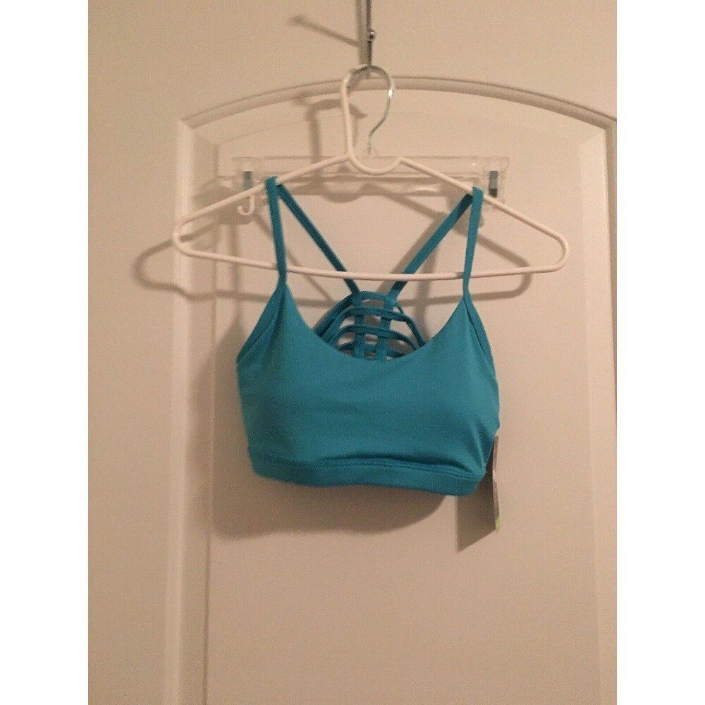 Bally Total Fitness Women's Juniors Sports Bra Size S Blue
